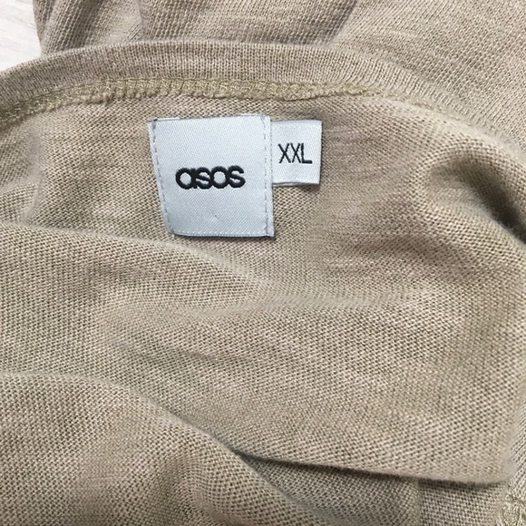 ASOS Plus Size Hi-Lo Tunic Top Long Sleeve Shirt - Picture 5 of 5